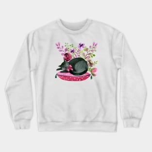 Napping Kitty Cat Crewneck Sweatshirt